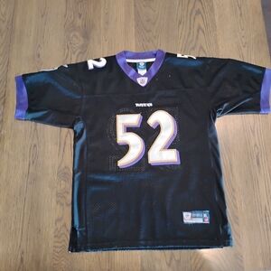 Reebok Black and Purple Men's Jersey